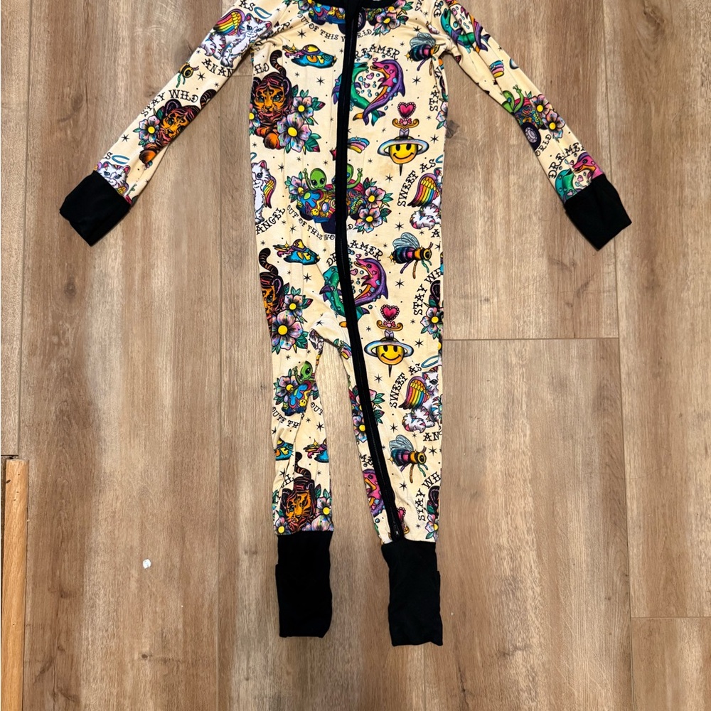 Lisa Frank Tattoo bamboo onesie
